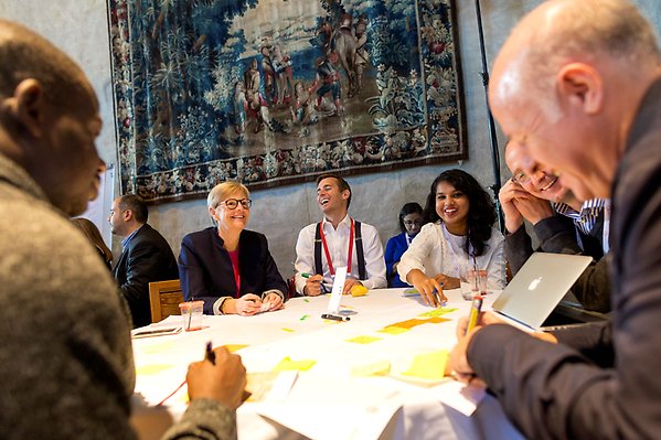 Discussion in workshop at Uppsala Health Summit 2021 in Uppsala castle